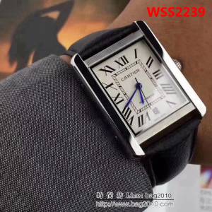 CARTIER卡地亞 坦克 經典機械情侶腕表 WSS2239
