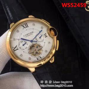 CARTIER卡地亞 熱賣精品 全自動機械 男士腕表 WSS2459