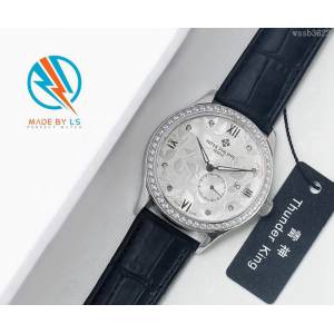 百達翡麗PATEK PHILPPE LS精品 新款 進口全自動機械機芯 316精鋼表殼 小牛皮錶帶 高端情侶對表  wssb3622
