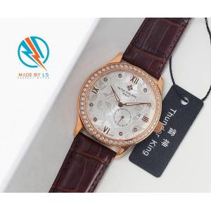 百達翡麗PATEK PHILPPE LS精品 新款 進口全自動機械機芯 316精鋼表殼 小牛皮錶帶 高端情侶對表  wssb3628
