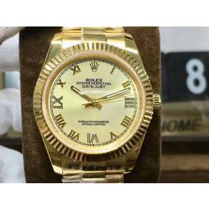 ROLEX勞力士 日誌系列 全新款 經典羅馬刻度設計 奢華典雅 男士腕表  wssb3724