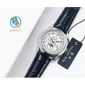 百達翡麗PATEK PHILPPE LS精品 超級複雜功能計時系列 機芯29-535升級版 全鋼鍍納米鉑金表殼 小牛皮帶 高檔男士腕表  wssb4228