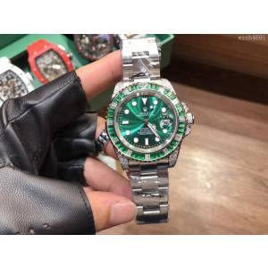 ROLEX勞力士 水鬼系列 全自動機械機芯 鍍膜玻璃 三珠鋼帶保險扣 男士腕表  wssb4691