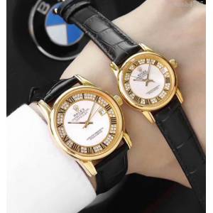 ROLEX勞力士 切利尼升級版 深海珍珠母貝配南非真鑽鑲製錶盤 深度防水 男士腕表  wssb4765