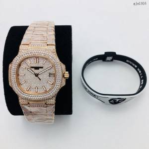 百達翡麗高端複刻男士腕表 PATEK PHILIPPE施華洛世奇美鑽男士腕表  gjs1916