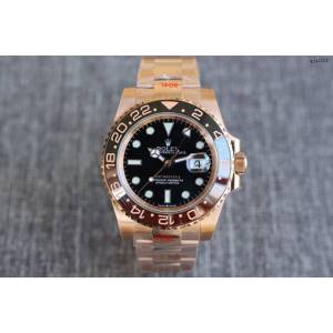 勞力士複刻手錶 Rolex格林尼治ll:黑咖雙色全玫金款男士腕表  gjs1925