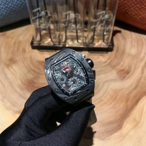 理查德米勒RICHARD MILLE RM011-FM頂級碳纖維殼套男士腕表  gjs2155