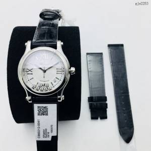 肖邦Chopard機械女士腕表 蕭邦對休閒風格頂級鱷魚皮帶女表  gjs2253