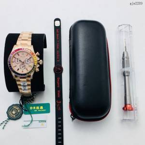 勞力士男士手錶 Rolex宇宙計型彩虹迪通拿腕表 密鑲鑽石字面  gjs2289
