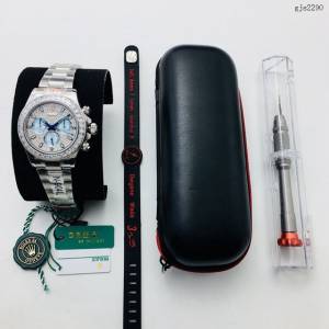 勞力士男士手錶 Rolex宇宙計型彩虹迪通拿腕表 密鑲鑽石字面  gjs2290