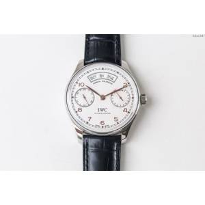 IWC手錶 V2升級版 萬國lW52850 萬國IWC葡萄牙萬年曆腕表系列 萬國表高端男士全自動機械表  hds1347