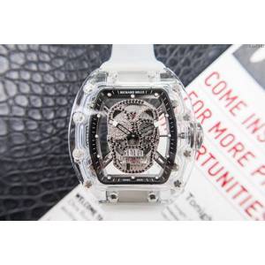 Richard Mille e理查徳米勒 RM052系列 最新鬼頭升級版 顱骨系列 原裝透明殼 理查徳米勒高端男士全自動機械腕表  hds1447