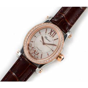 Chopard手錶 蕭邦快樂鑽系列橢圓型機械6T28新款 蕭邦時尚男士腕表 蕭邦全自動機械男表  hds1688