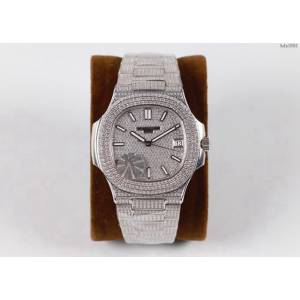 PATEK PHILIPPE手錶 鸚鵡螺滿天星系列 百達翡麗藍寶石玻璃鑲滿鑽男表 百達翡麗高端男士腕表  hds1691