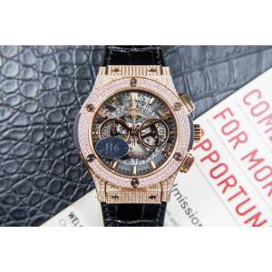 宇舶手錶 hublot恒寶表經典融合CLASSIC FUSION系列 施華洛世奇鑽石鑲嵌 宇舶經典融合計時男士腕表 宇舶高端男表  hds1748
