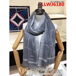 CHANEL香奈兒 巴黎專櫃櫥窗款 雙C大號格紋羊絨圍巾 LLWJ6180