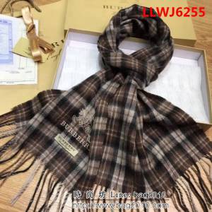 BURBERRY巴寶莉 秋冬爆款 格紋馬標刺繡羊毛圍巾 LLWJ6255