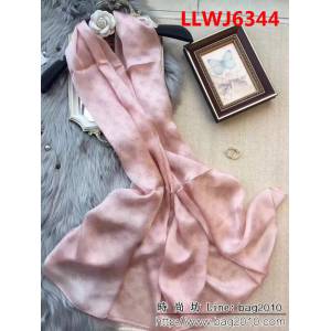路易威登LV熱賣款經典真絲系列 經典老花四葉草桑蠶絲絲巾 LLWJ6344