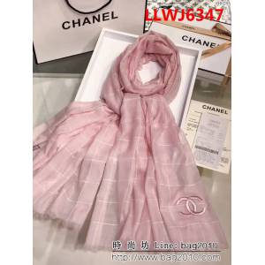 CHANEL香奈兒2018新款 開士米羊絨鑲嵌buling珠片羊絨長圍巾 CH028 LLWJ6347