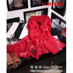 CHANEL香奈兒 專櫃同步真絲羊毛圍巾披肩時尚百搭款 C1618 LLWJ6364