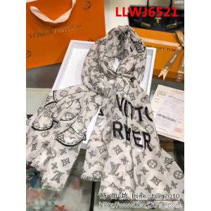 路易威登LV2018新款Vivienne吉祥物純羊絨長巾 L037 LLWJ6521