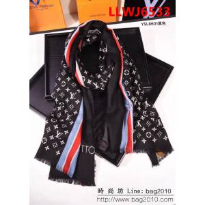路易威登LV2018專櫃新款 羊絨Pop Monogram方巾 YSL8601 LLWJ6533