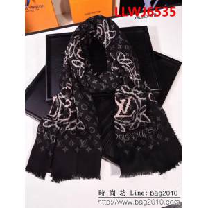 路易威登LV限量Vivienne太陽花系列羊絨圍巾 YSL8602 LLWJ6535