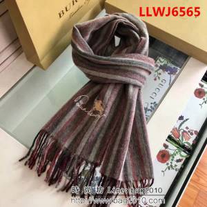 BURBERRY巴寶莉新款 品牌字母刺繡山羊絨圍巾 LLWJ6565
