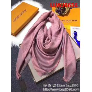 路易威登LV彩虹LV限量款 高原開司米爾羊毛真絲圍巾 LLWJ6656