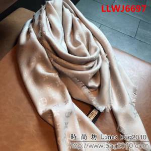 路易威登LV最經典款Louis Vuitton暗紋提花方巾 LLWJ6697