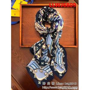 路易威登LV外貿原單 斜紋真絲圍巾披肩 2YSLV6109 LLWJ6809