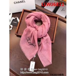 CHANEL香奈兒 最新刺繡羊毛圍巾 YWJ6019 LLWJ6811