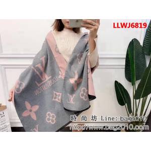 路易威登LV冬季新款雙面雙色圍巾 可做披肩 LLWJ6819