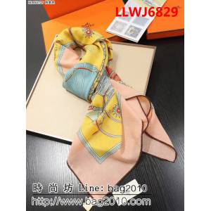 HERMES愛馬仕海外原單真絲羊絨人字紋方巾 LLWJ6829