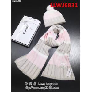 CHANEL香奈兒國外訂單 冬季新款羊絨馬海毛長款圍巾 LLWJ6831