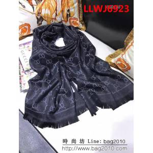 GUCCI古馳經典款 官網16年最新GG羊毛提花系列長圍巾 688156 LLWJ6923