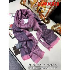 GUCCI古馳經典款 官網16年最新GG羊毛提花系列長圍巾 688156 LLWJ6928