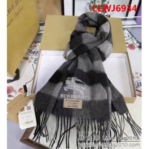 BURBERRY巴寶莉 2018官網最新款 情侶款 格紋羊絨圍巾 LLWJ6934