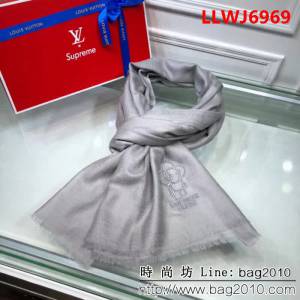 路易威登LV頂級原單 阿爾巴斯山羊絨長圍巾 LLWJ6969