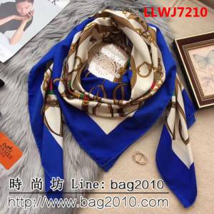 HERMES愛馬仕2018專櫃新品斜紋真絲大方巾 LLWJ7210