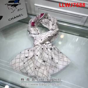CHANEL香奈兒經典款 澳洲時尚大牌羊絨圍巾 LLWJ7688