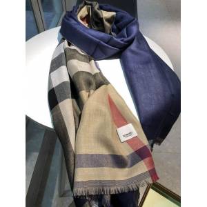 Burberry圍巾 巴寶莉雙層山羊絨圍巾 Burberry格子山羊絨女圍巾  llwj6529