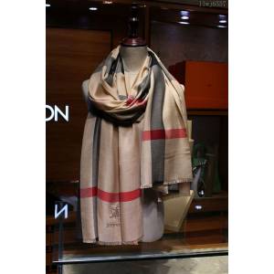 Burberry圍巾 巴寶莉鑽石紋繡馬羊絨披肩 Burberry格子女長圍巾  llwj6557