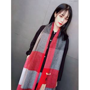 Burberry圍巾 2019年度最新力作 時尚彩色拼色方格子 巴寶莉羊絨混紡女長圍巾  llwj6641