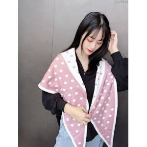 CHANEL圍巾 香奈兒爆款小香圓點菱形巾 CHANEL針織雙面雙色菱形圍巾 披肩  llwj6644
