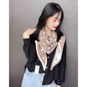 CHANEL圍巾 香奈兒爆款小香圓點菱形巾 CHANEL針織雙面雙色菱形圍巾 披肩  llwj6646