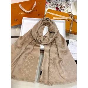 LV圍巾新款 路易威登經典老花元素 頂級羊絨LV女長巾圍巾  llwj6716