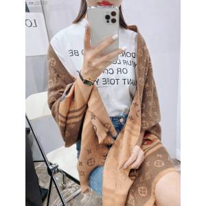 Louis Vuitton圍巾披肩 路易威登2021新款女士圍巾 LV秋冬羊絨混紡圍巾  mmj1018