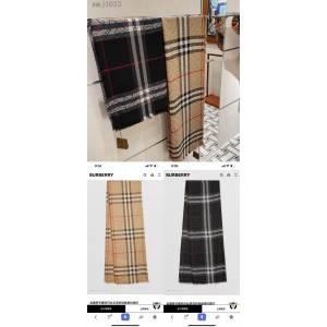 Burberry新款金屬感專屬標誌格紋圍巾 羊毛和絲質混紡 巴寶莉2021新款圍巾  mmj1033