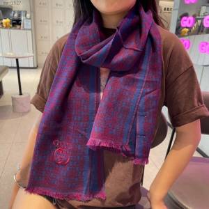 Gucci經典羊絨長巾 古馳專櫃同步爆款男士女士圍巾 古琦2021新品羊絨經典條紋編織圍巾  mmj1527